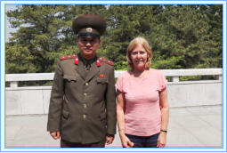 Only at the DMZ can a photo of the miliary be taken - with permission
